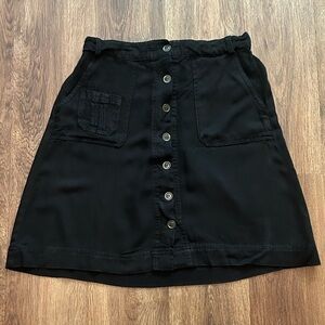 BP Black Skirt Button Front Pockets Size XS